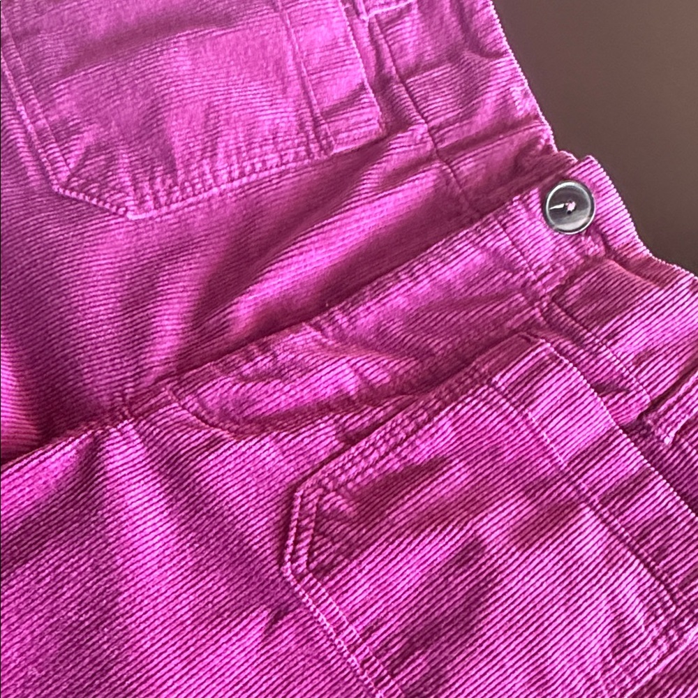 Anthropologie High-Rise Wide-Leg Velvet Pants - Deep Magenta - Picture 10 of 13